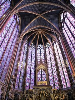 Stained Glass WIndows of Sainte Chapelle Gothic Art