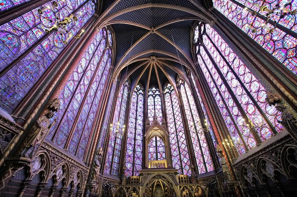 Stained Glass WIndows of Sainte Chapelle Gothic Art