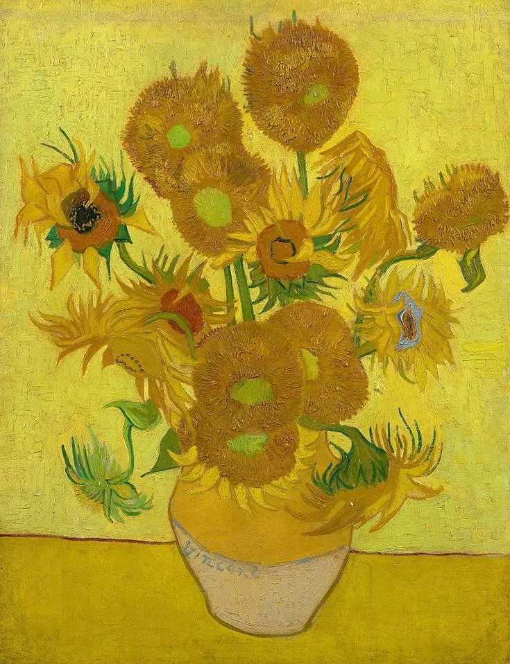 Sunflowers van Gogh Museum paintings