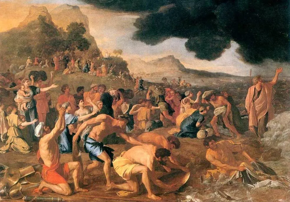 The Crossing of the Red Sea by Nicolas Poussin