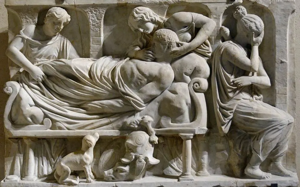 The Death of Meleager at the Louvre
