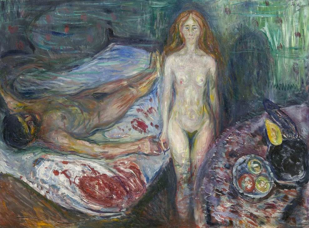 The Death of Marat by Edvard Munch