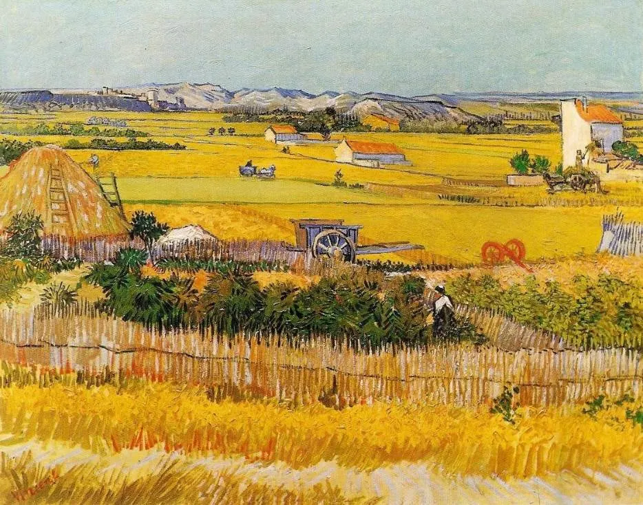 The Harvest at La Crau van Gogh