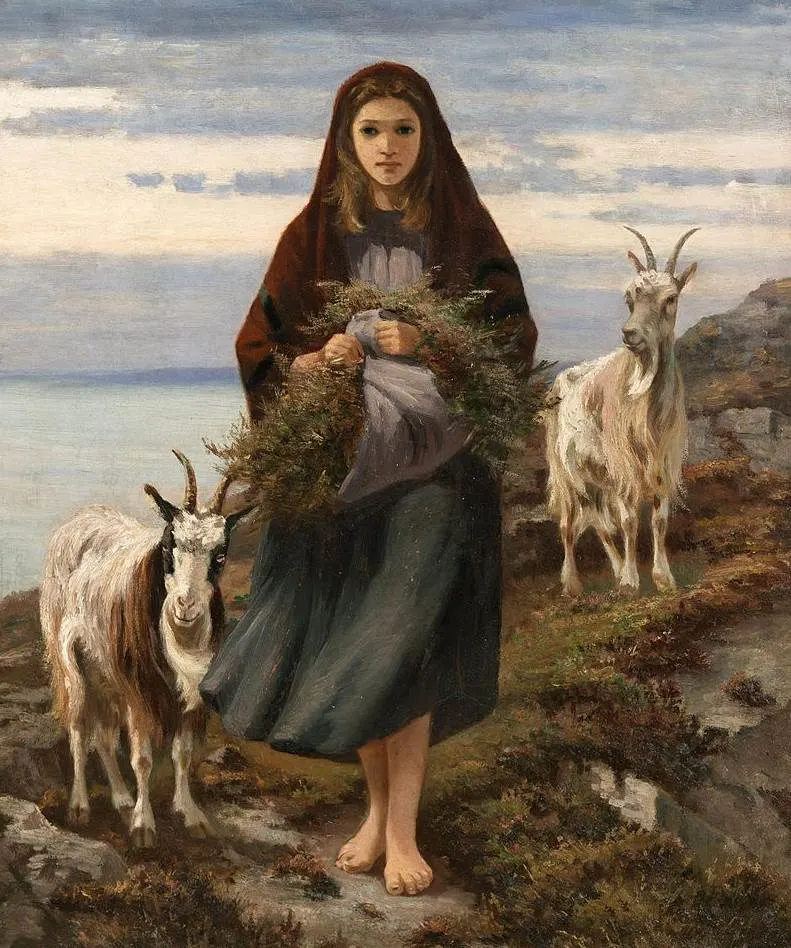 A Connemara Girl by Augustus Nicholas Burke