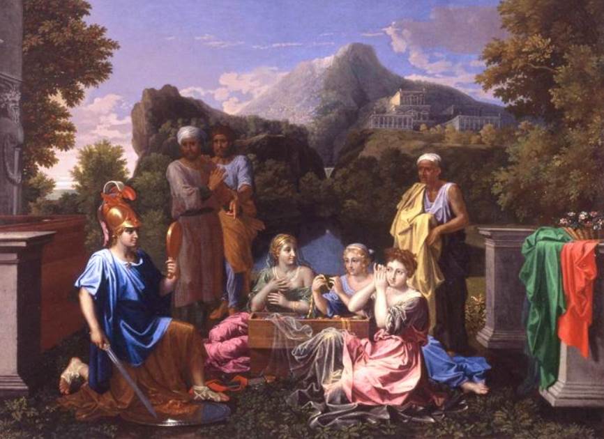 Achilles on Skyros by Nicolas Poussin