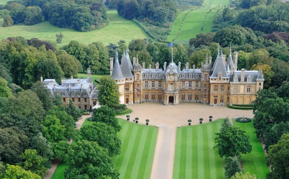 Top 15 Interesting Facts about Waddesdon Manor 1 Aerial view of Waddesdon Manor