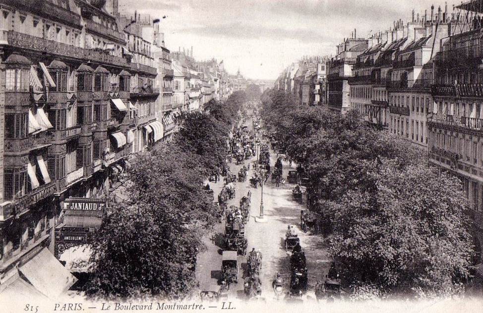 Boulevard Montmartre in 1906