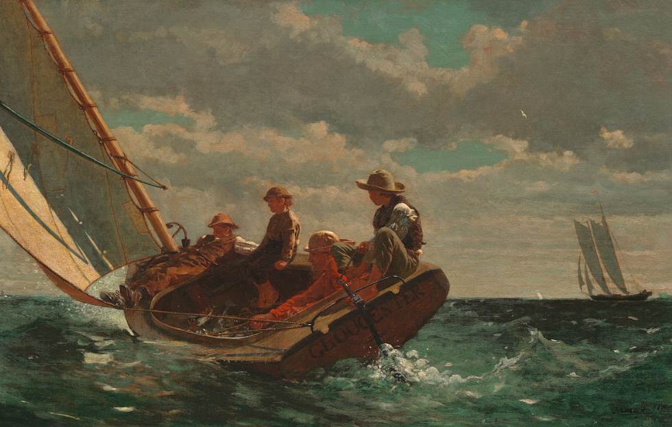 Breezing Up (A Fair Wind) by Winslow Homer