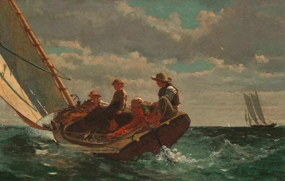 Breezing Up A Fair Wind by Winslow Homer