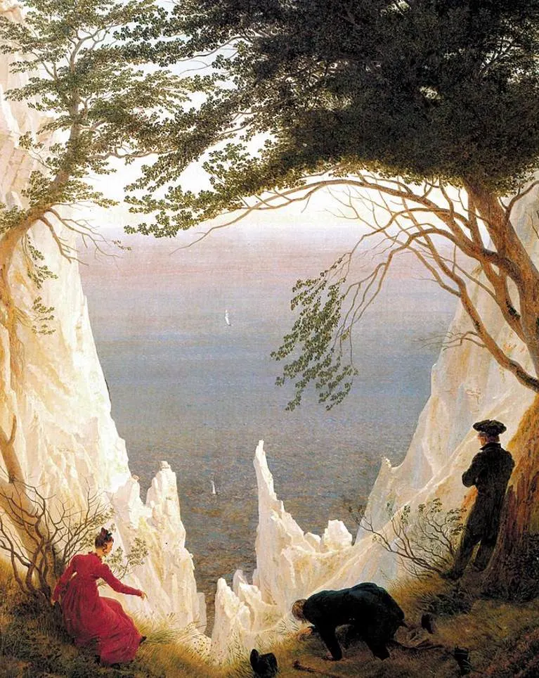 Chalk Cliffs on Rügen by Caspar David Friedrich