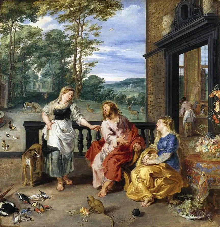 Christ in the House of Martha and Mary by Brueghel and Rubens