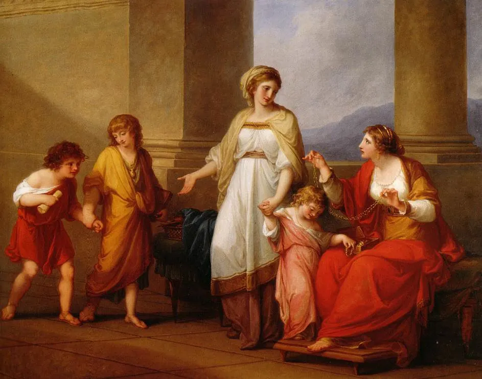 Cornelia, Mother of the Gracchi by Angelica Kauffman