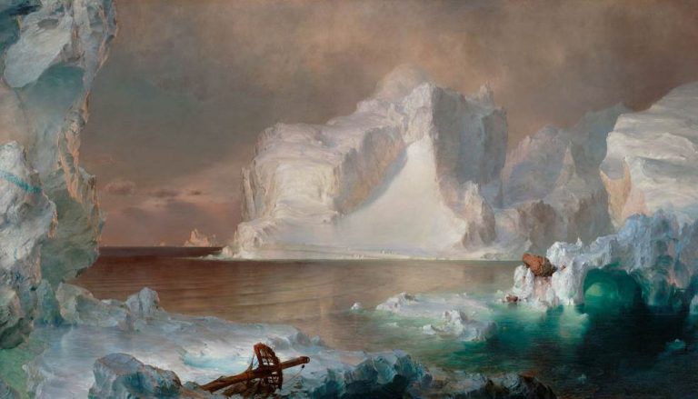 Top 10 Famous Paintings At The Dallas Museum Of Art   Dallas Museum Of Art Paintings The Icebergs By Frederic Edwin Church 768x439 