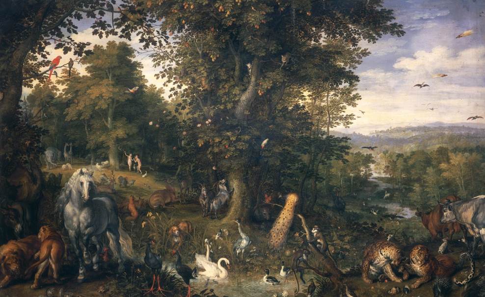 Earthly Paradise with Original Sin by Jan Brueghel the Elder