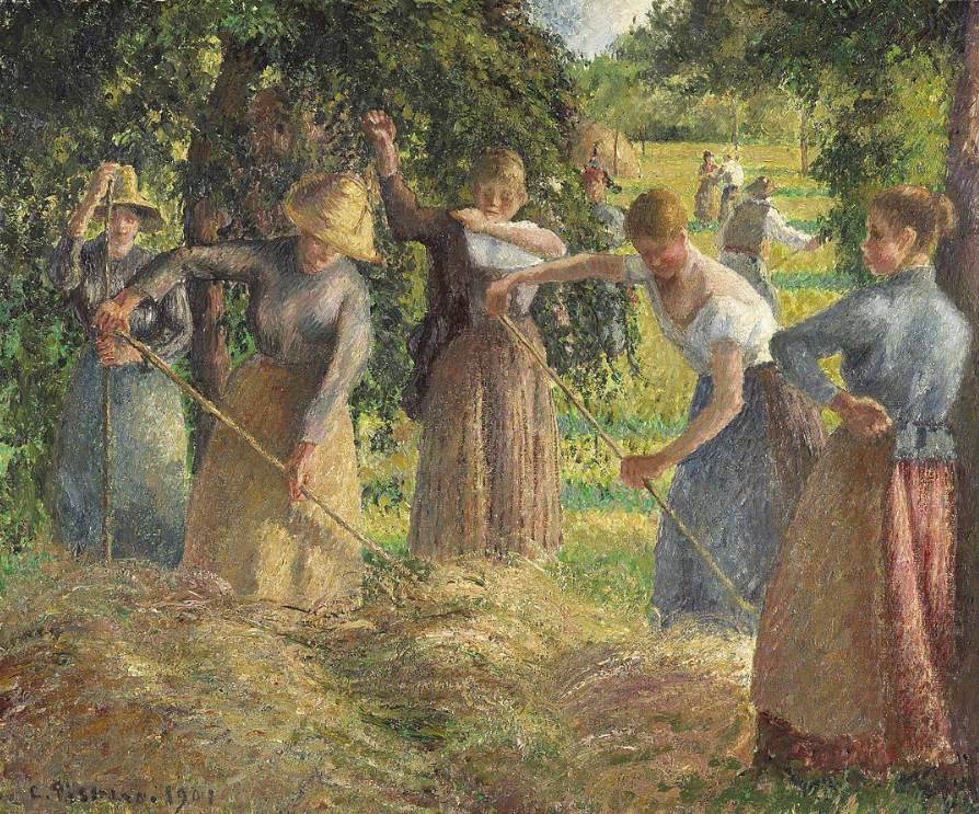 Hay Harvest at Éragny by Camille Pissarro Canada