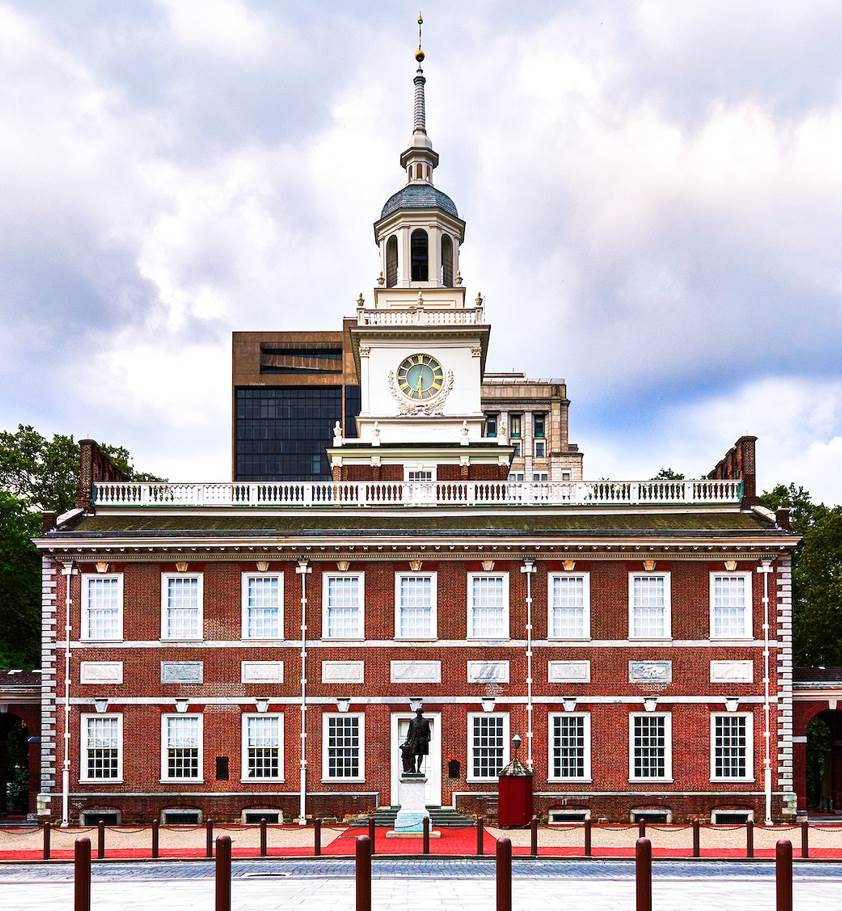 Independence Hall Buildings in Philadelphia