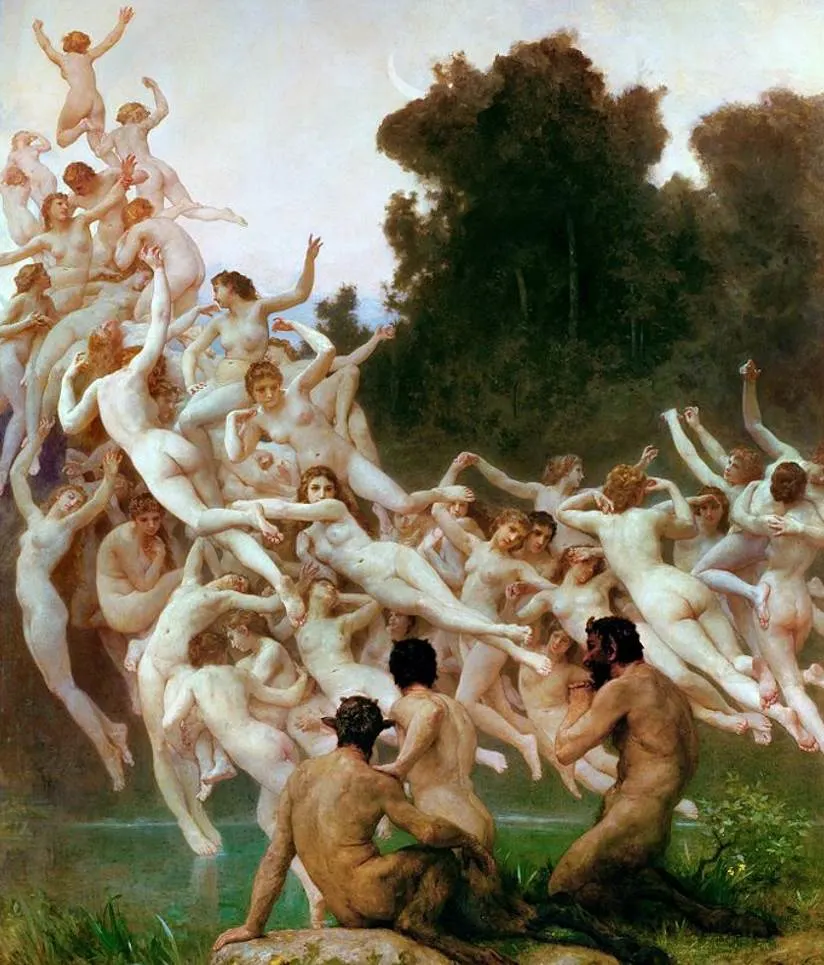 Les Oreades by William Adolphe Bouguereau