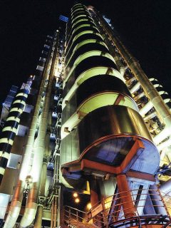 Lloyds Building at night