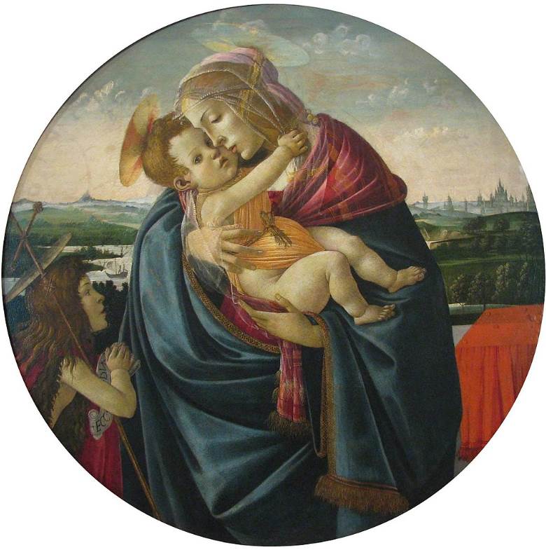 Madonna and Child with the Young Saint John the Baptist by Sandro Botticelli