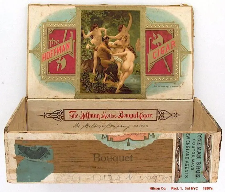 Nymphs and Satyr Cigar box