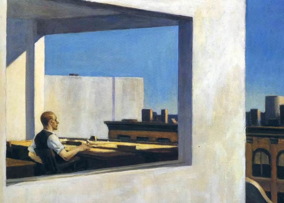 Office in a Small City by Edward Hopper