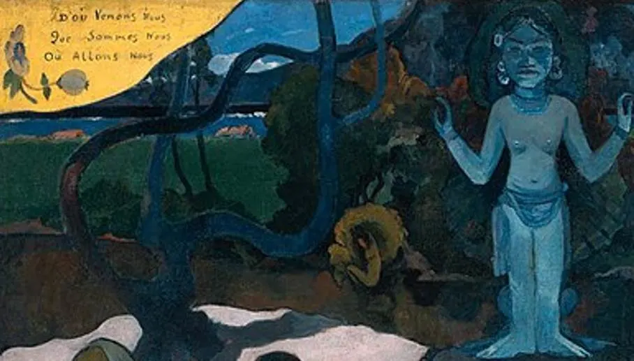 Paul Gauguin Where do we come from inscription