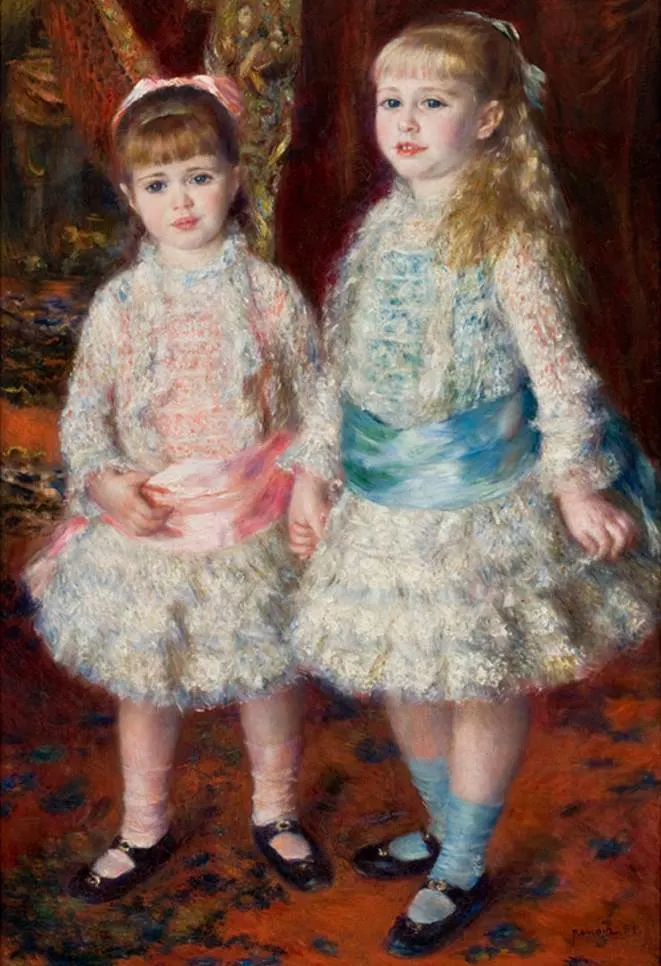 Pink and Blue by Pierre Auguste Renoir
