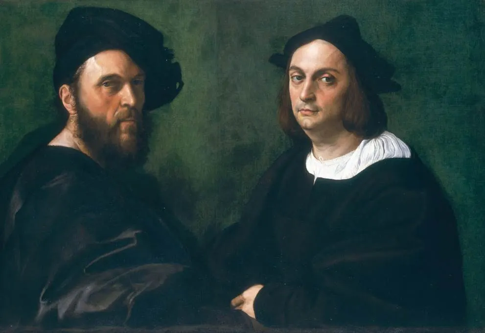 Portrait of Andrea Navagero and Agostino Beazzano by Raphael