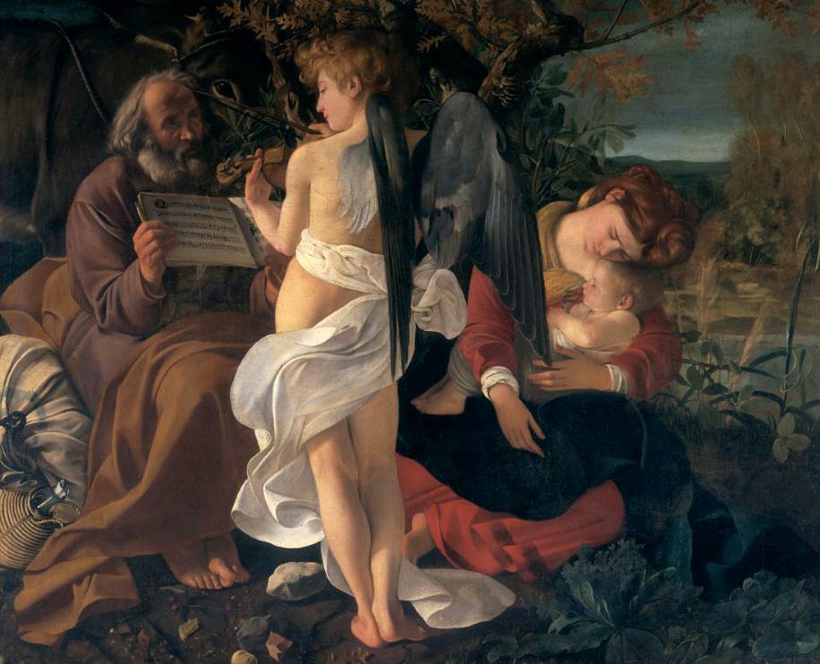 Rest on the Flight into Egypt by Caravaggio