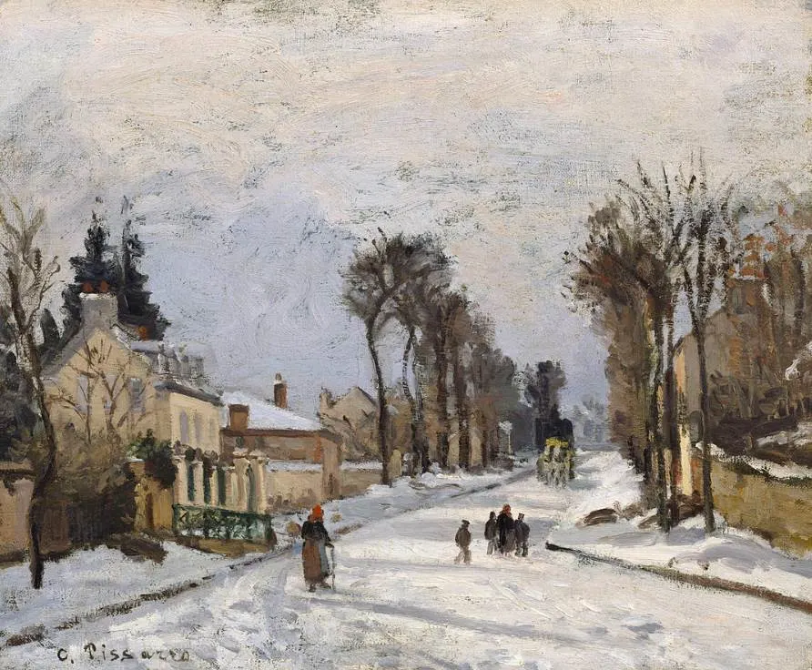 Road to Versailles at Louveciennes by Camille Pissarro