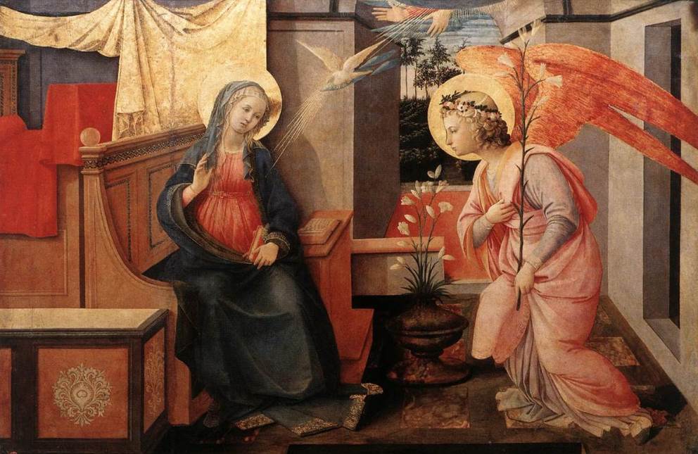 The Annunciation by Filippo Lippi