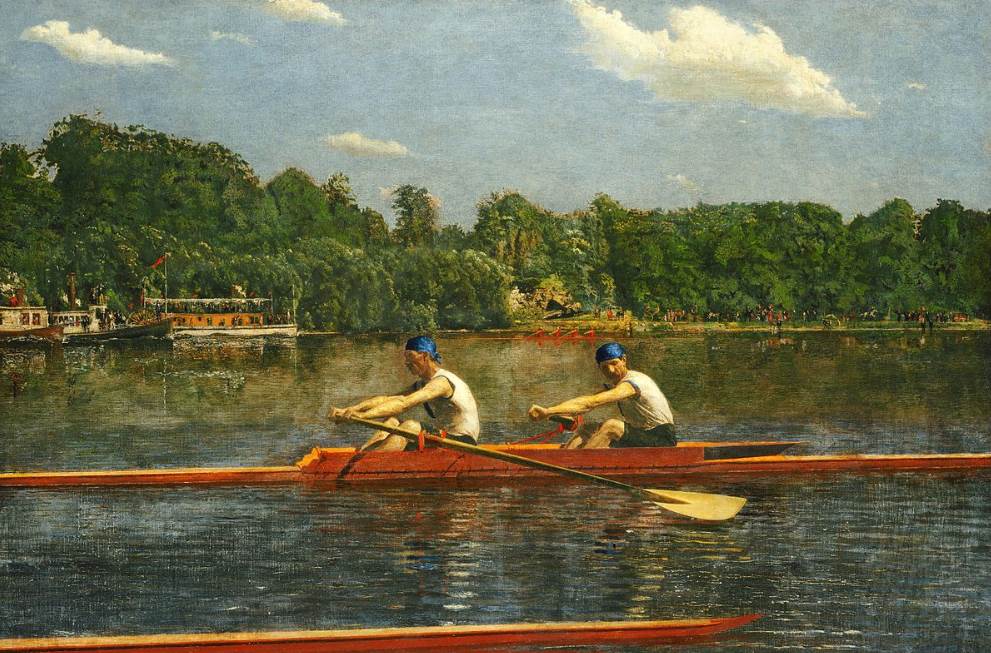 The Biglin Brothers Racing by Thomas Eakins