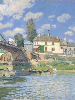 The Bridge at Villeneuve la Garenne by Alfred Sisley
