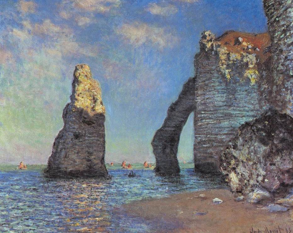 The Cliffs at Etretat by Claude Monet
