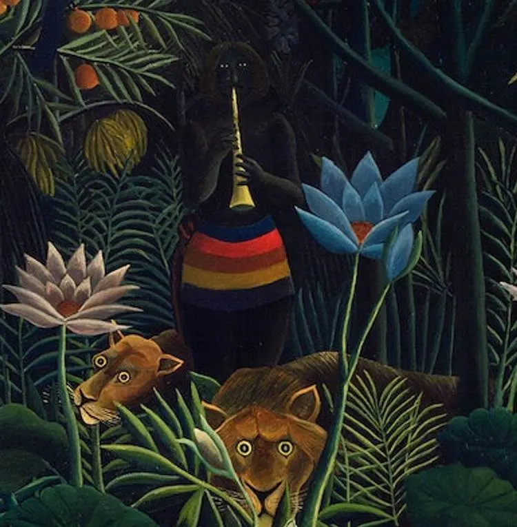 The Dream by Rousseau flute player