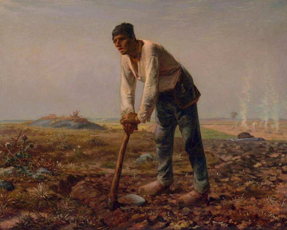 The Man with the Hoe by Jean-François Millet
