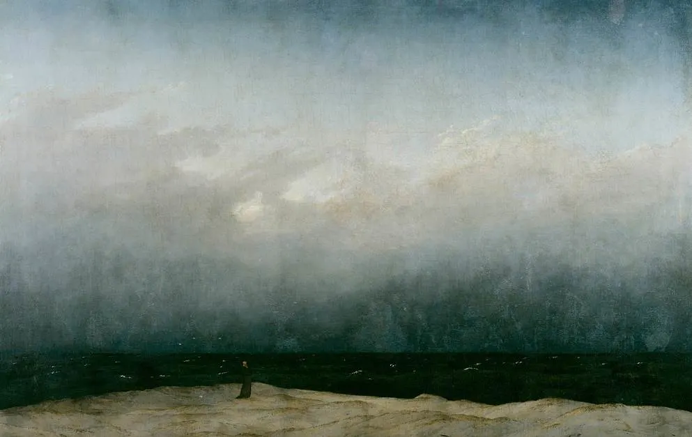 Top 10 Famous Artworks at the Alte Nationalgalerie 1 The Monk by the Sea by Caspar David Friedrich 1