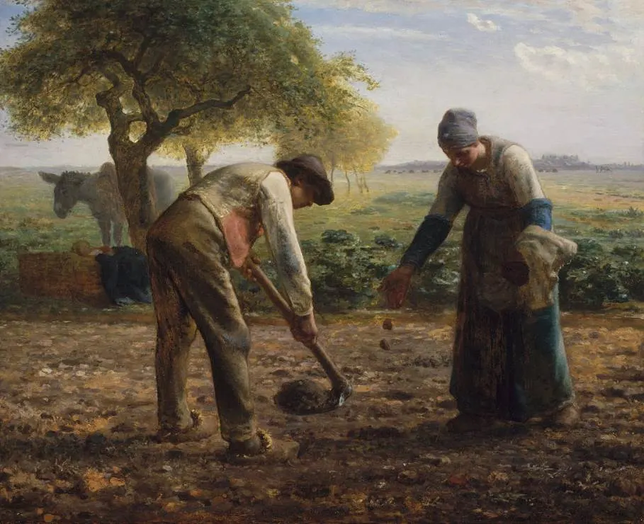 The Potato Planters by Jean-François Millet