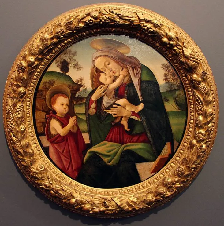 Virgin and Child with the Infant St. John the Baptist by Sandro Botticelli Sao Paulo Museum of art paintings