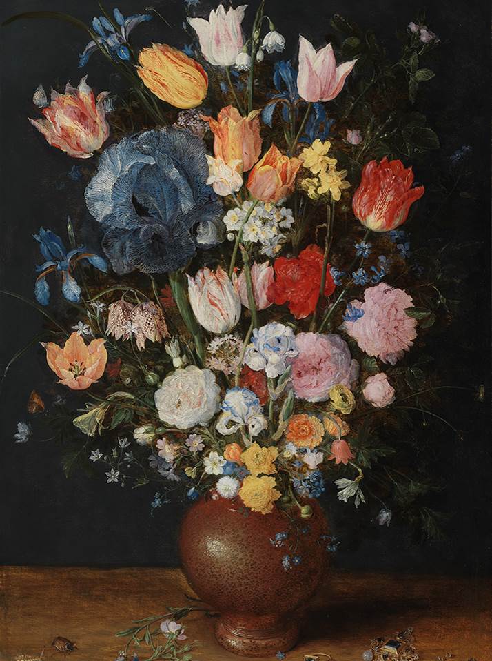 A Stoneware Vase of Flowers by Jan Brueghel the Elder
