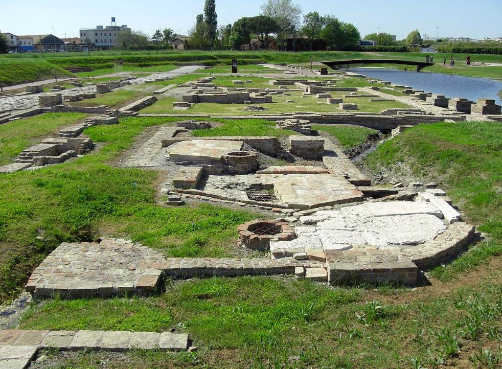 Ancient Port of Classe near Ravenna remains