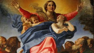 Assumption of the Virgin by Annibale Carracci Baroque paintinns