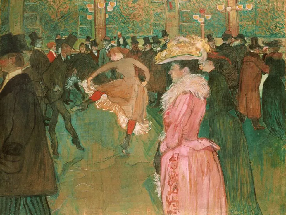 At the Moulin Rouge The Dance by Henri de Toulous Lautrec