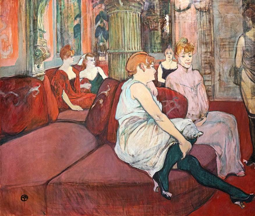 Au Salon de la rue des Moulins by Henri de Toulouse Lautrec