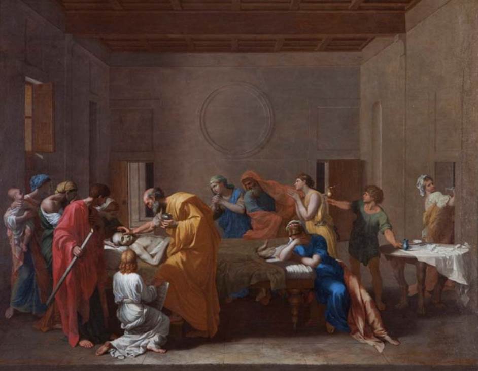 Extreme Unction by Nicolas Poussin