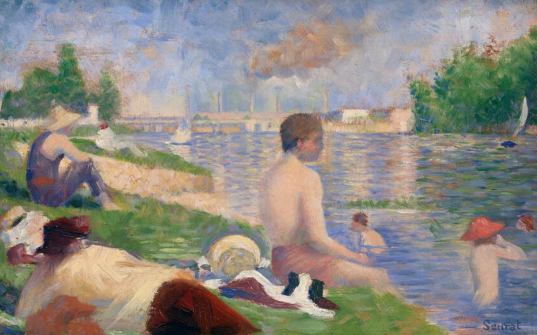 Final Study for Bathers at Asnières Art INstitute of Chicago
