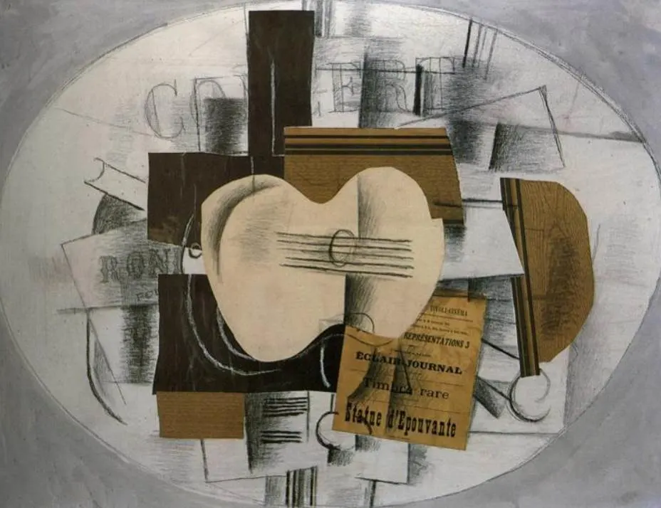 Guitar Program statue depouvante by Georges Braque