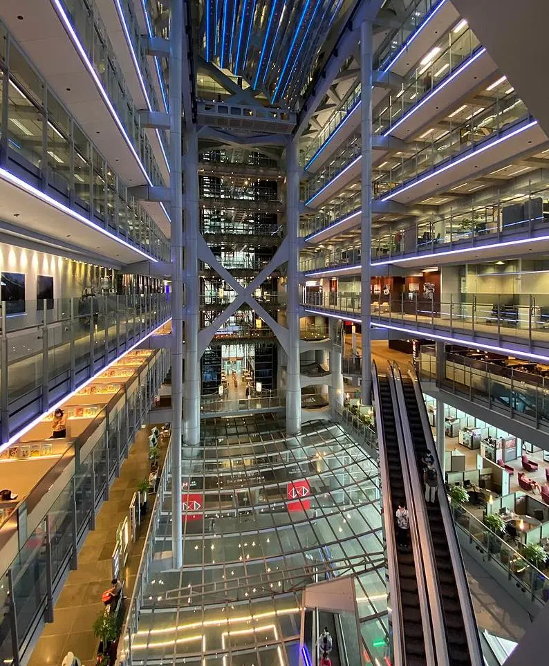 HSBC Building Hong Kong interior