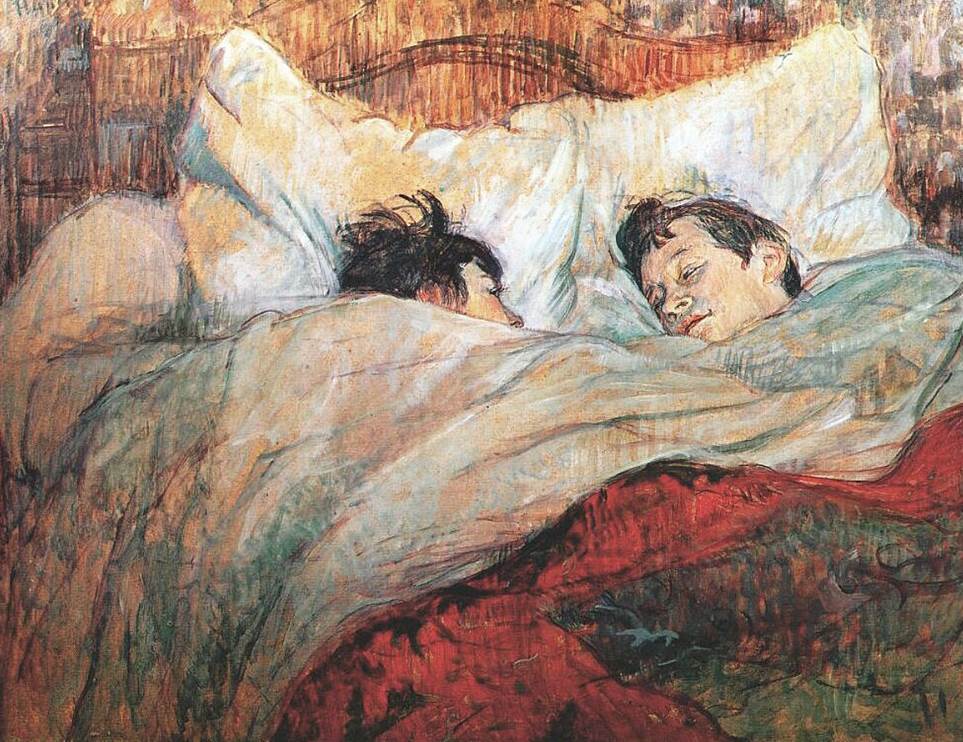 In Bed by Henri de Tououse Lautrec