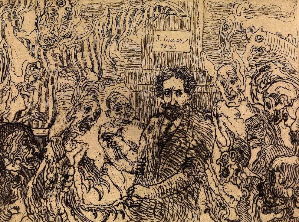 James Ensor etching